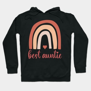 Boho Rainbow Best Auntie Hoodie